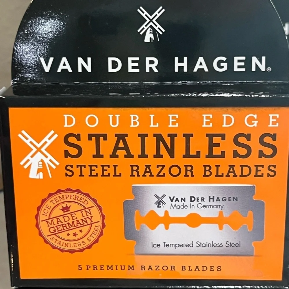 Van Der Hagen Double Edge Razor Blades, Two boxes of 5, new!